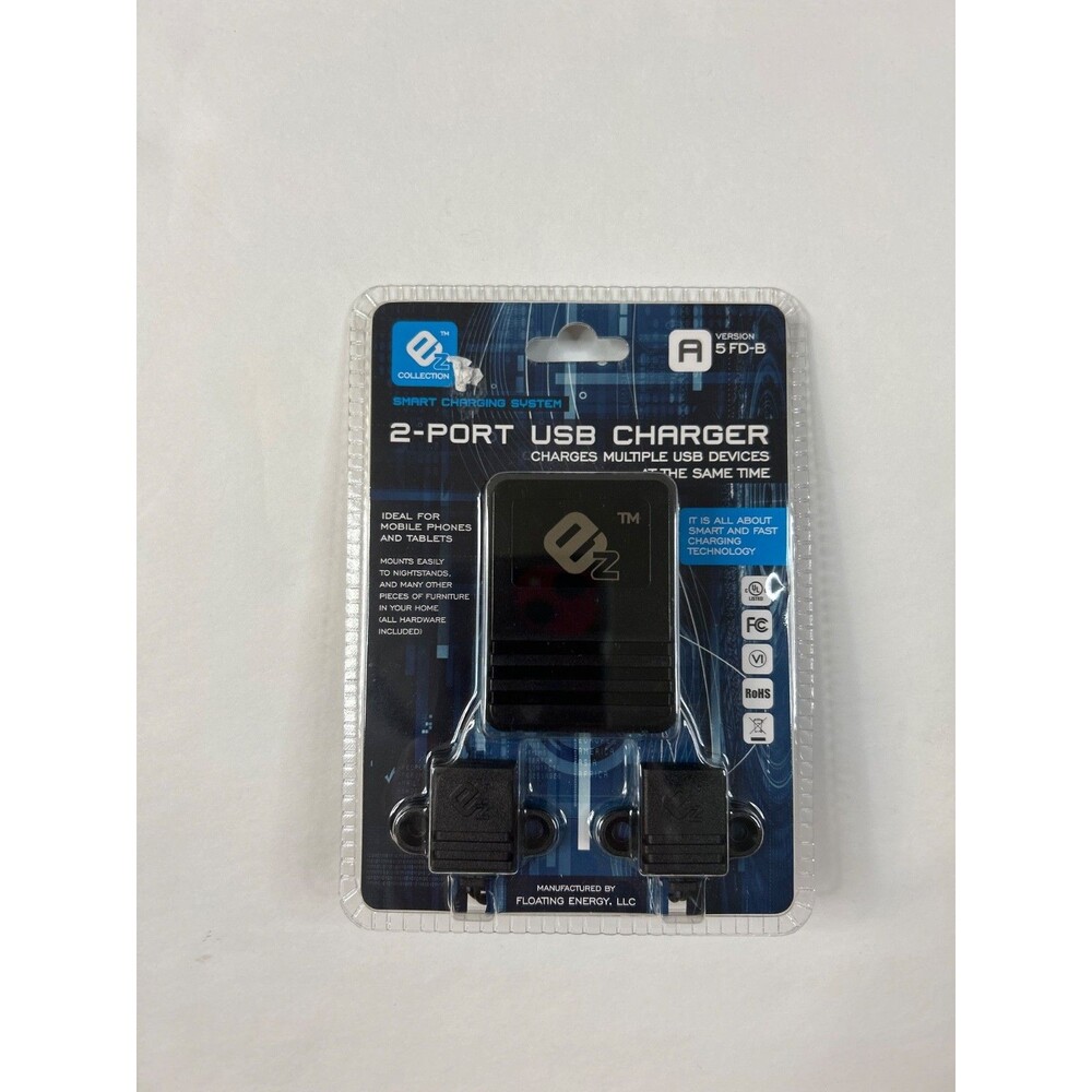 EZ Collection Smart Charging System 2-Port USB Charger A 5 FD-B NEW In Box